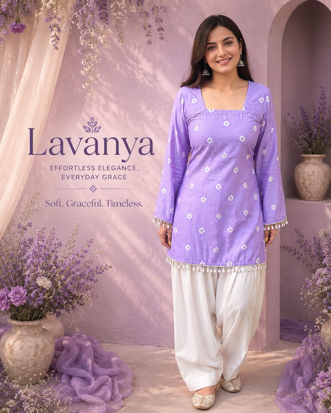 Lavanya Bandhani Kurti