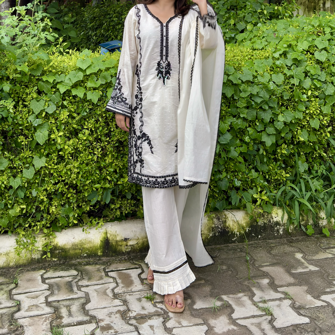 Kashida Kurta Set